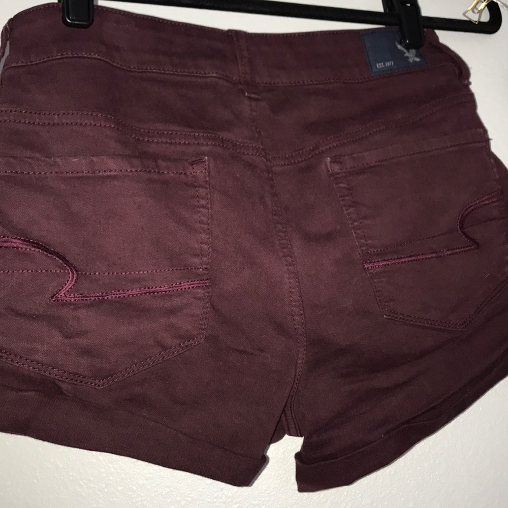 American Eagle Burgundy shorts